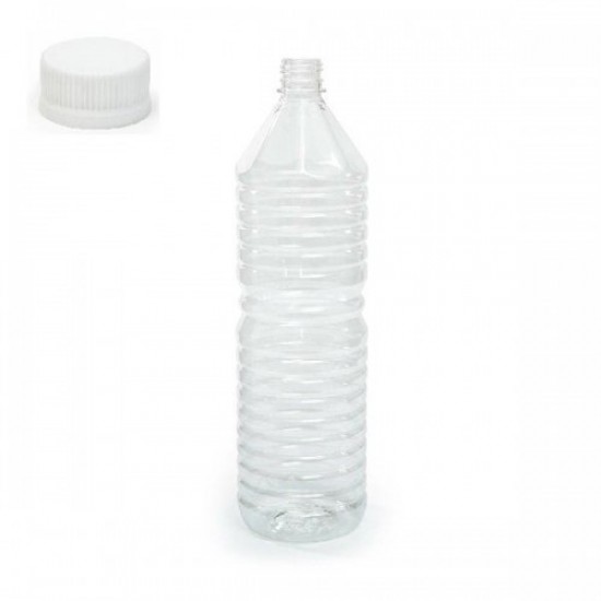 ΜΠΟΥΚΑΛΙ ΠΛΑΣΤΙΚΟ PET 1Λ ΜΕ ΚΑΠΑΚΙ