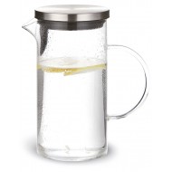 ΚΑΝΑΤΑ ΓΥΑΛΙΝΗ BOROSILICATO 1Λ ΜΕ ΑΝΟΞΕΙΔΩΤΟ ΚΑΠΑΚΙ