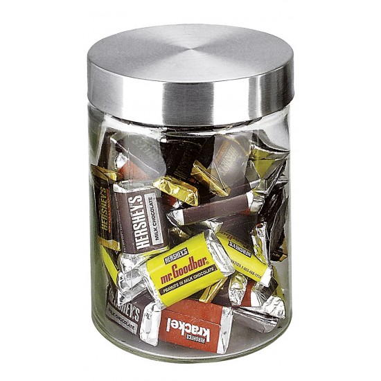 ΒΑΖΟ ΓΥΑΛΙΝΟ ΜΕ ΙΝΟΧ ΚΑΠΑΚΙ 1250ΜΛ