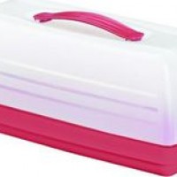 ΘΗΚΗ ΜΕΤΑΦΟΡΑΣ ΚΕΙΚ ΟΡΘΟΓΩΝΙΑ ΠΛΑΣΤΙΚΗ CURVER