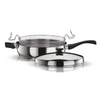 ΚΑΤΣΑΡΟΛΑ CLASSIC ΤΗΓΑΝΙ ΙΝΟΧ ΜΕ ΚΑΠΑΚΙ 28 